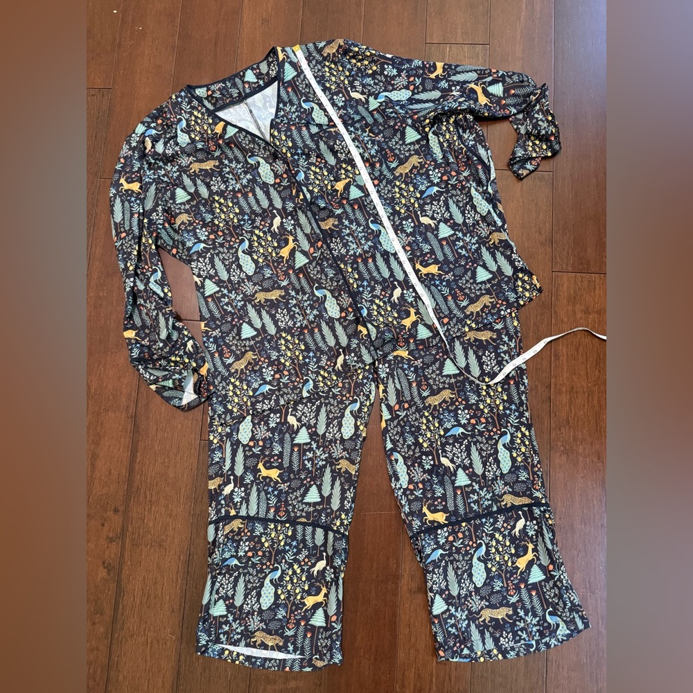 Summer salt x Rifle Paper Co. Cloud 9 Silky Pajama Set